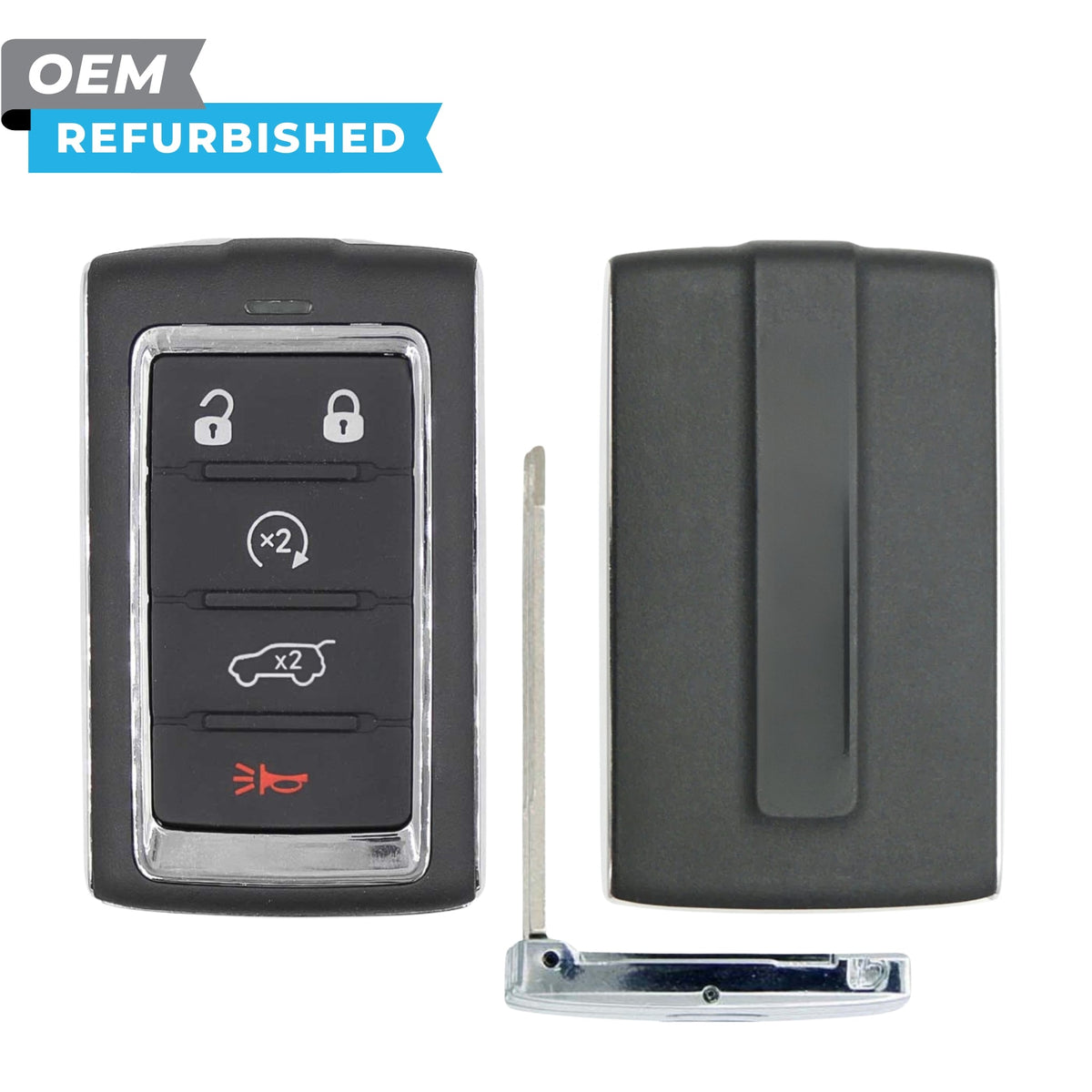 Jeep Refurbished 2024 Wagoneer, Grand Wagoneer Smart Key 5B Remote Start/Hatch FCCID: 2BAHD-KFW1 PN 68577131AA - Royal Key Supply