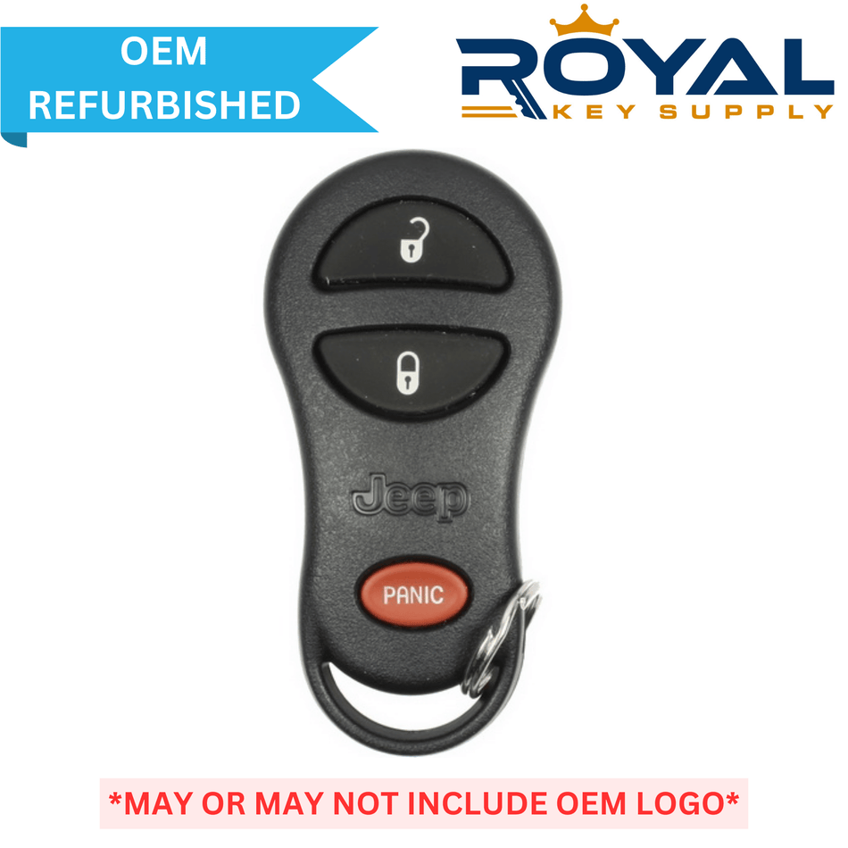 Jeep Refurbished OEM 1999 - 2004 Keyless Entry Remote 3B FCCID: GQ43VT9T PN# 56036859, 56036860 - Royal Key Supply