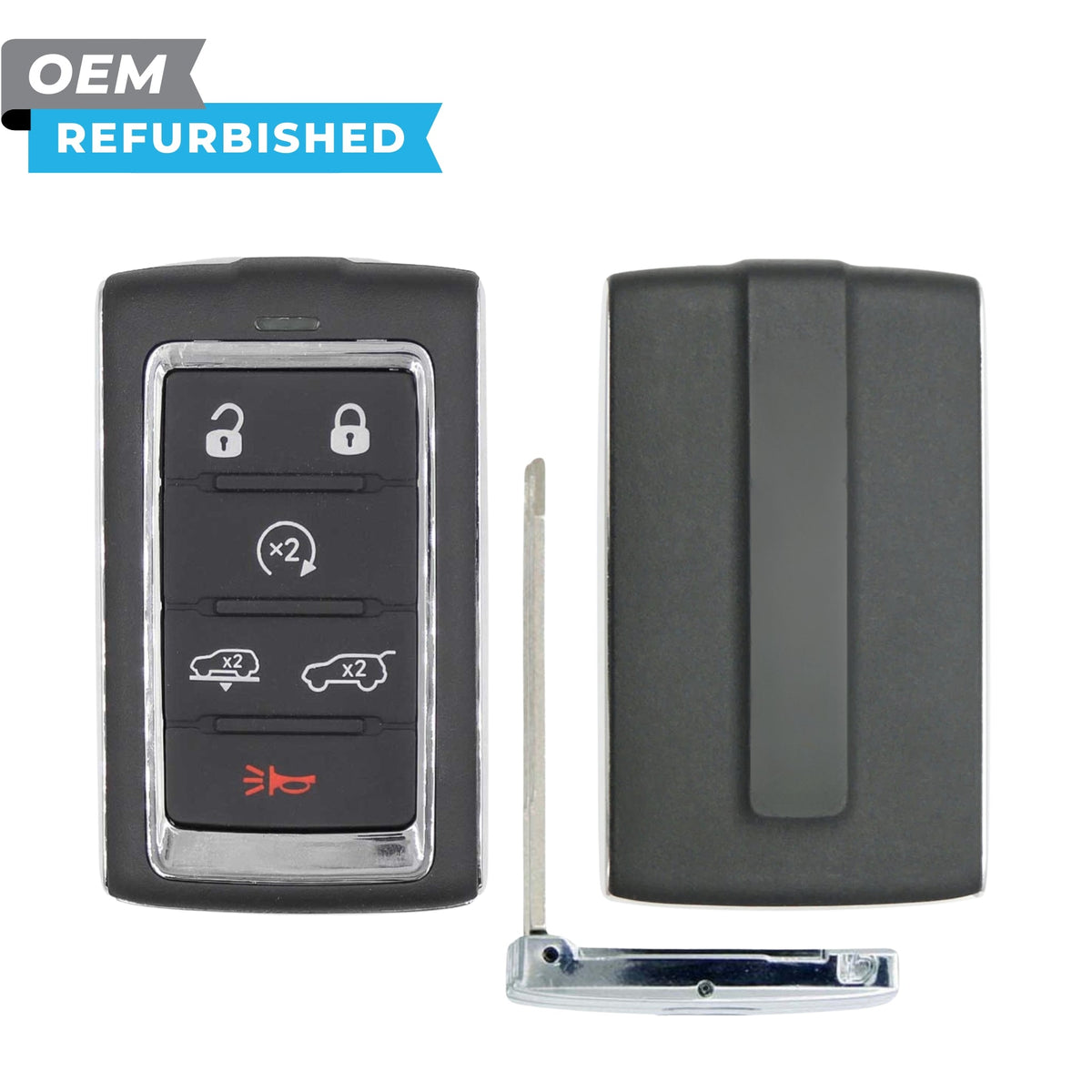 Jeep Refurbished OEM 2024 Grand Wagoneer Smart Key 6B FCCID: 2BAHD-KFW1 PN 68577132AC - Royal Key Supply