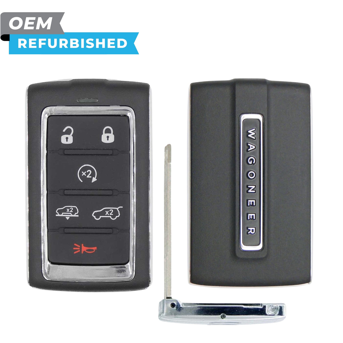 Jeep Refurbished OEM 2024 Wagoneer, Grand Wagoneer Smart Key 6B Air Suspension/Hatch FCCID: 2BAHD-KFW1 PN 68577130AC - Royal Key Supply