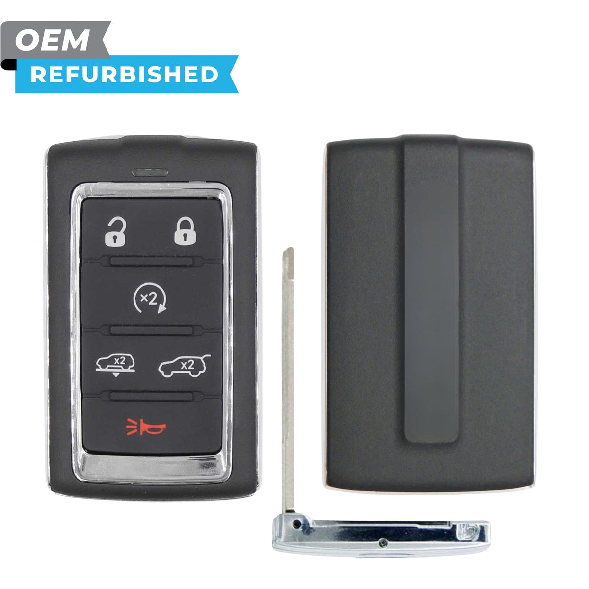 Jeep Refurbished OEM 2024 Wagoneer, Grand Wagoneer Smart Key 6B Air Suspension/Hatch FCCID: 2BAHD-KFW1 PN 68577130AC - Royal Key Supply