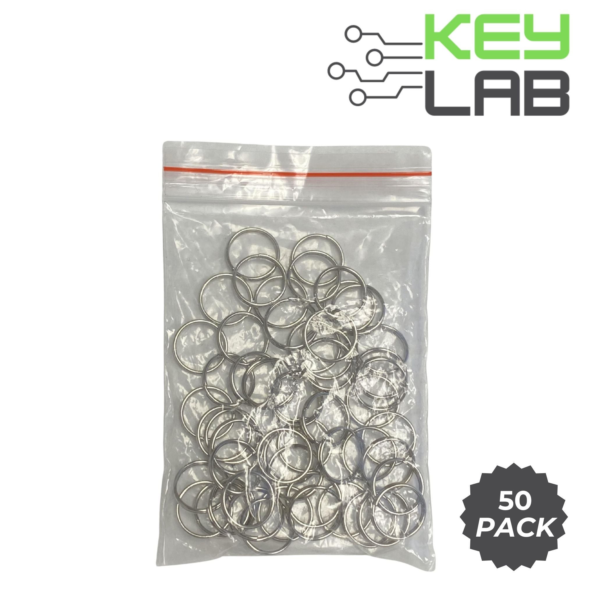 Key Rings - 50 Pack of 9mm 0.35in″ Small - Royal Key Supply