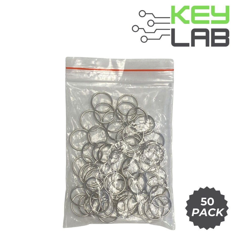 Key Rings - 50 Pack of 9mm 0.35in″ Small - Royal Key Supply