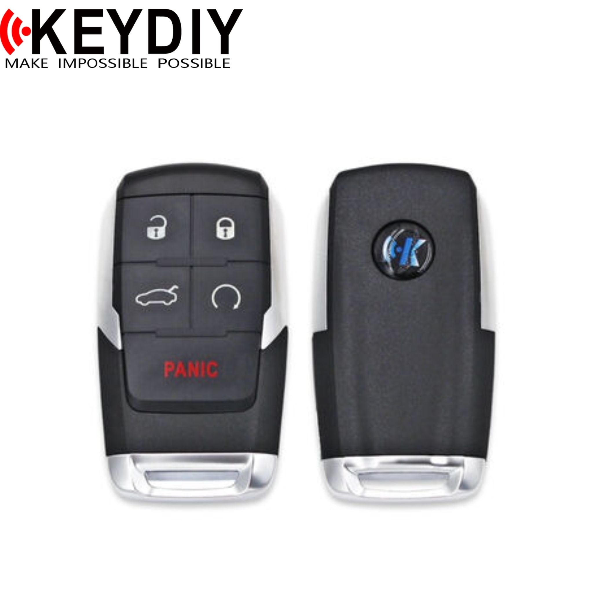 KEYDIY - Dodge Style Universal Smart Proximity Remote Key 5B (ZB18) - Royal Key Supply