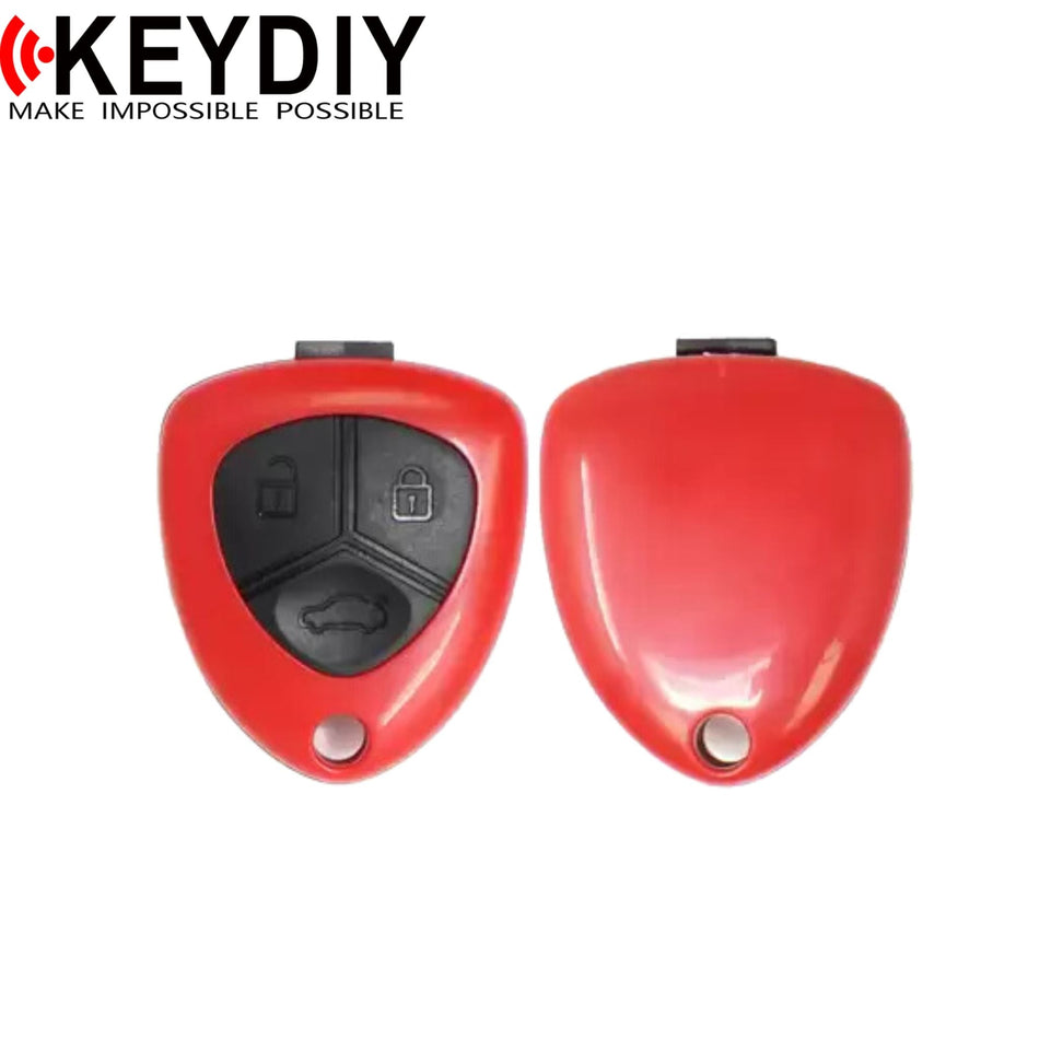 KEYDIY - Ferrari Style Keyless Entry Remote 3B - No Blade (B17 - 3) - Royal Key Supply