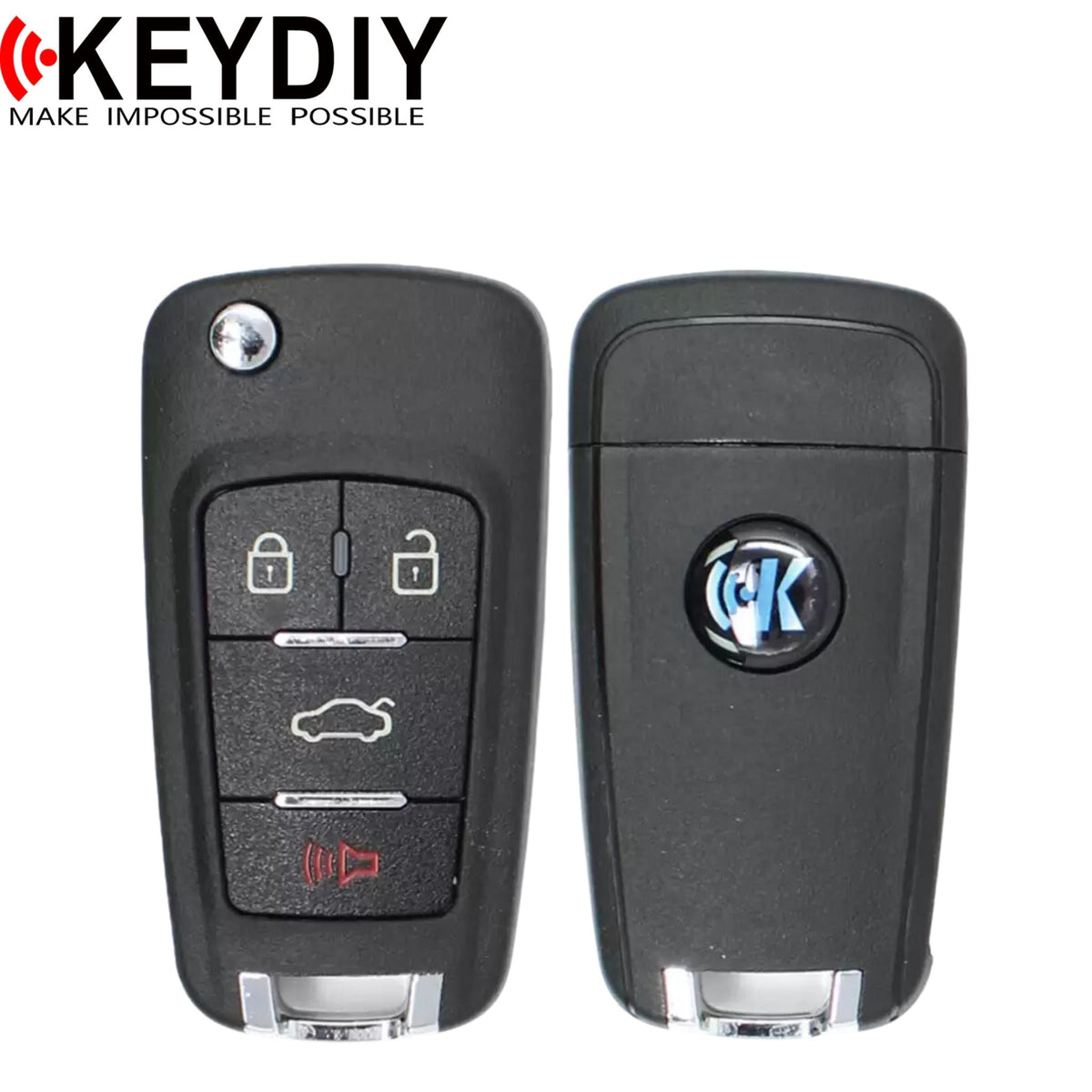 KEYDIY GM Style Universal Flip Remote (With Chip) 4B Trunk (NB18) - Royal Key Supply