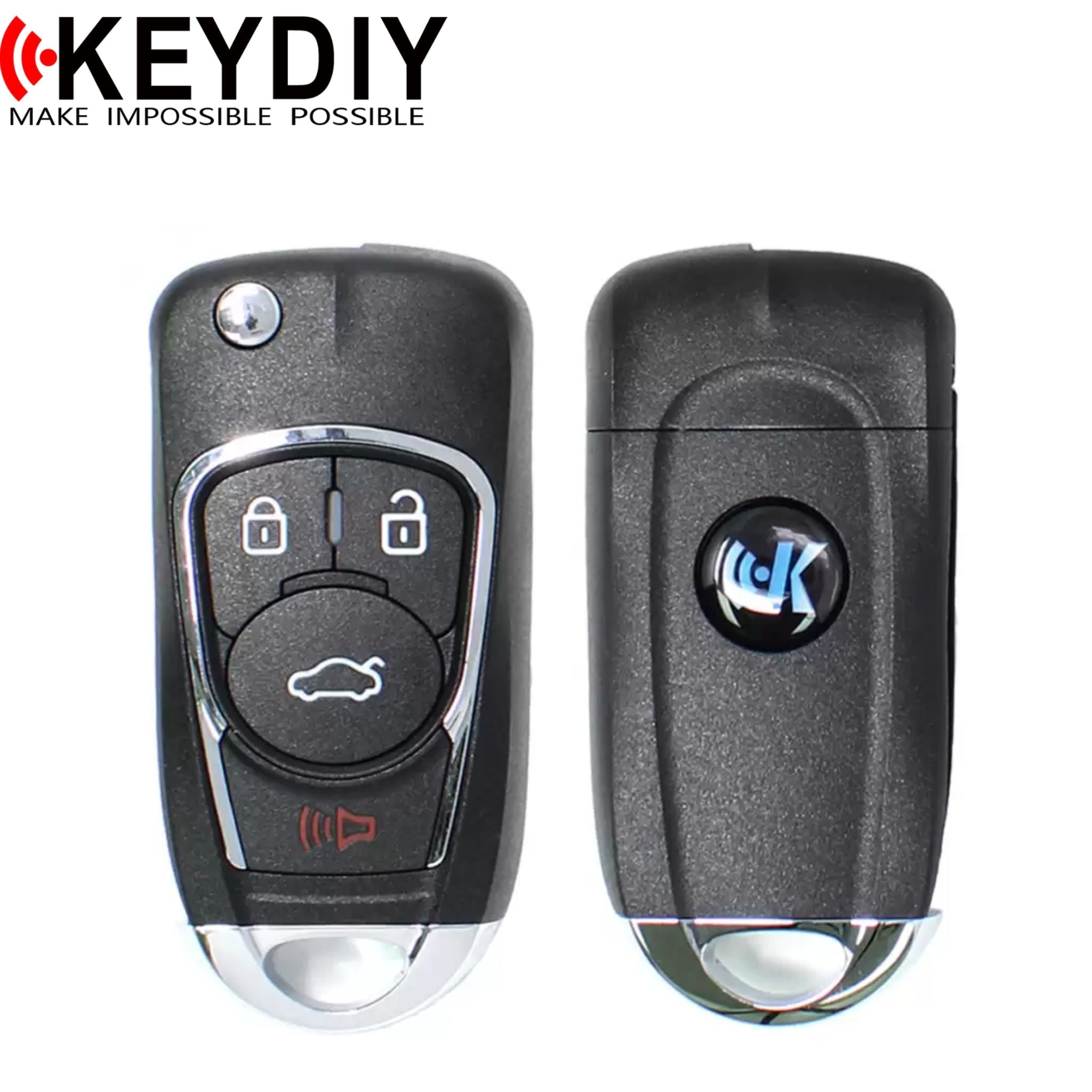 KEYDIY GM Style Universal Flip Remote (With Chip) 4B Trunk – Royal Key ...