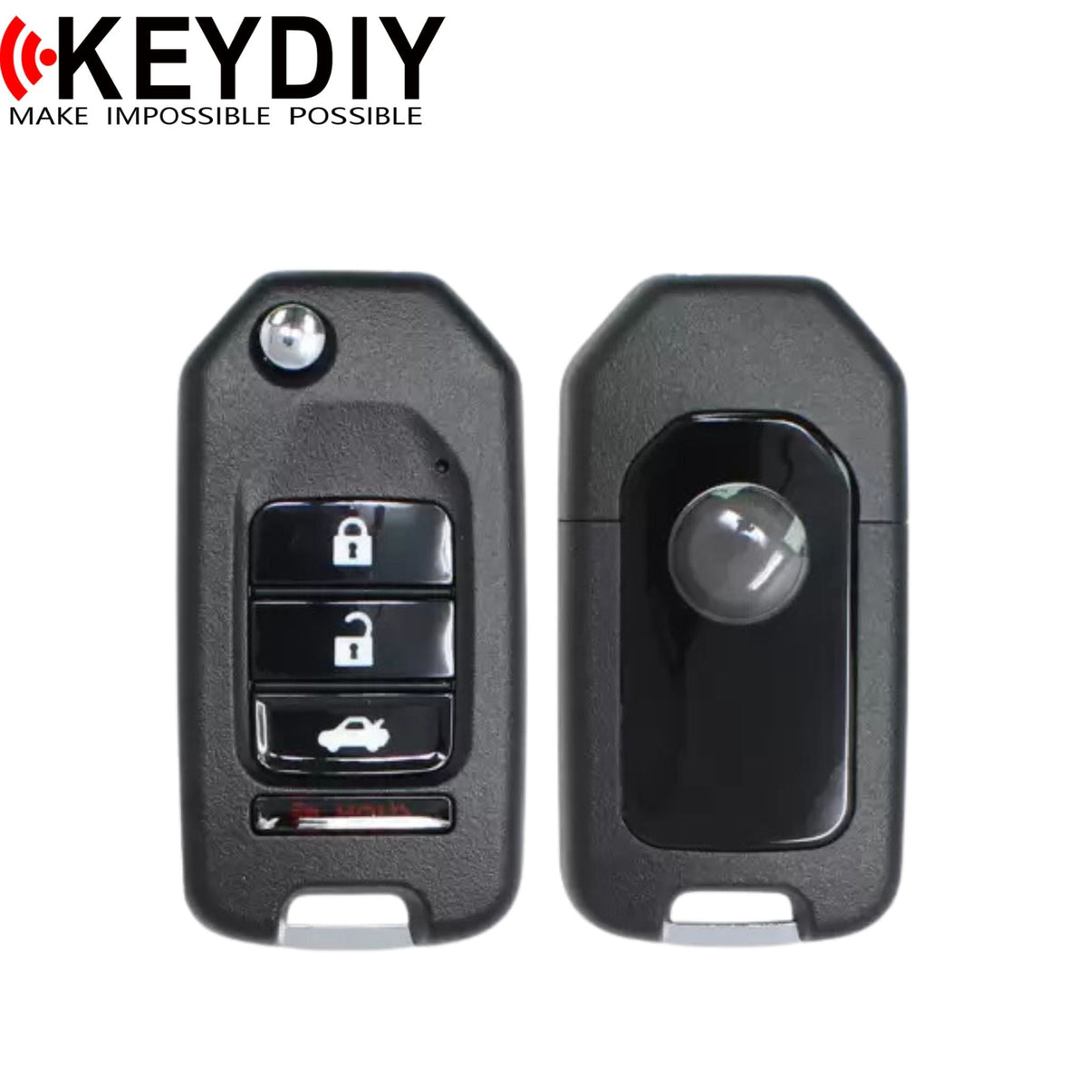 KEYDIY - Honda Style Universal Flip Key 4B Integrated Chip (NB10 - 4) - Royal Key Supply