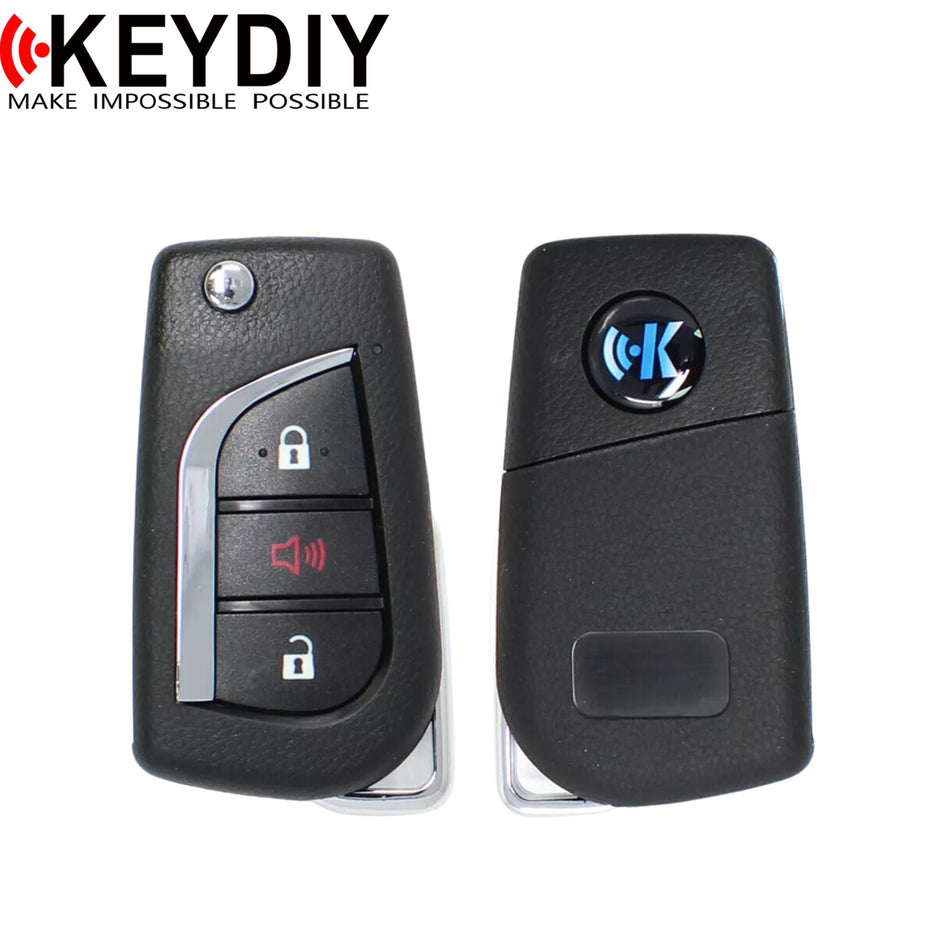 KEYDIY - Toyota Style Universal Flip Remote 3B (B13 - 2+1) - Royal Key Supply