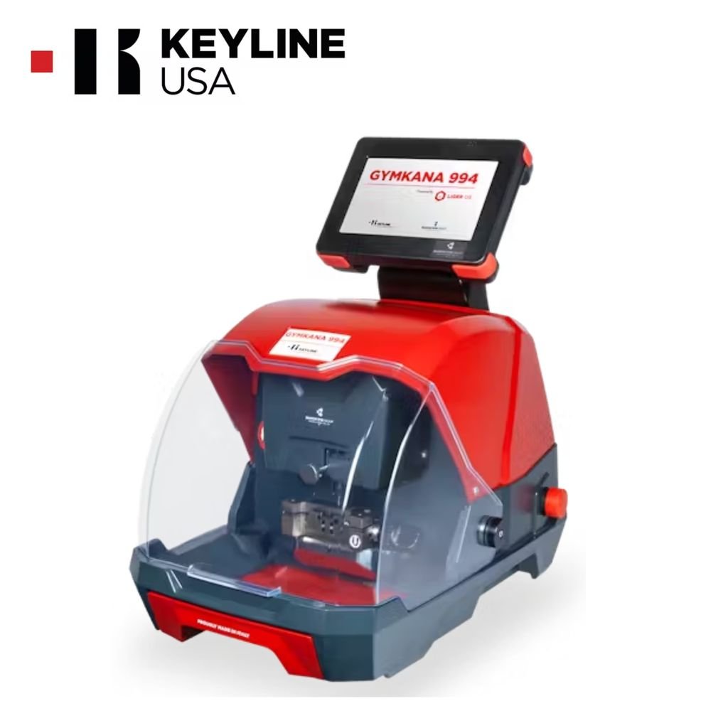 Keyline - GymKana 994, Electronic Key Cutting Machine For (Automotive Laser And Double - Sided Edge Cut Keys) - Royal Key Supply