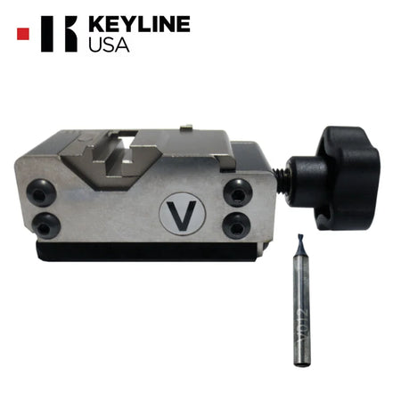 Keyline - V Clamp Kit – V Clamp & V012 Cutter (For Gymkana machines) - Royal Key Supply