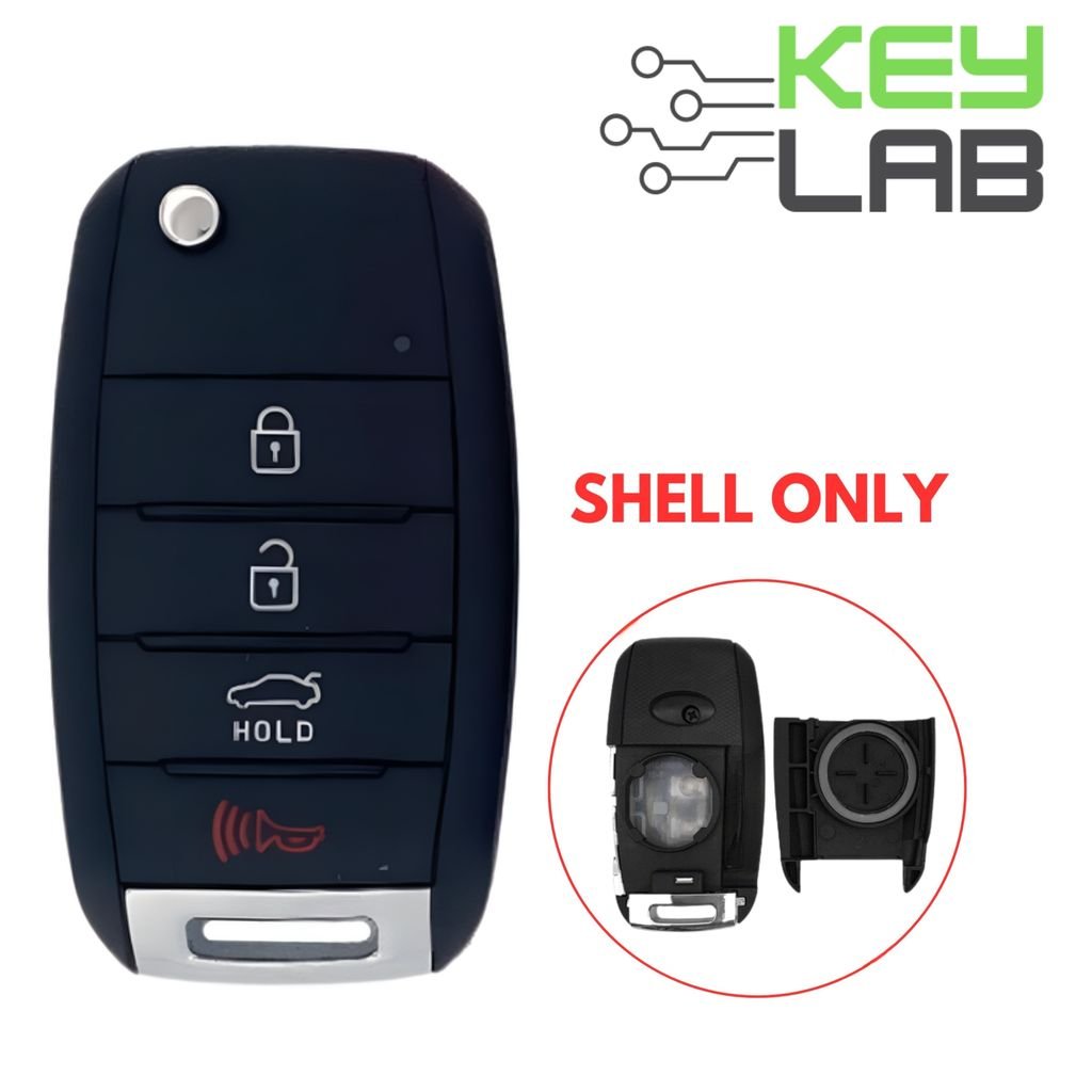 Kia 2014 - 2015 Remote Flip Key SHELL 4B Hatch for NYODD4TX1306 - Royal Key Supply