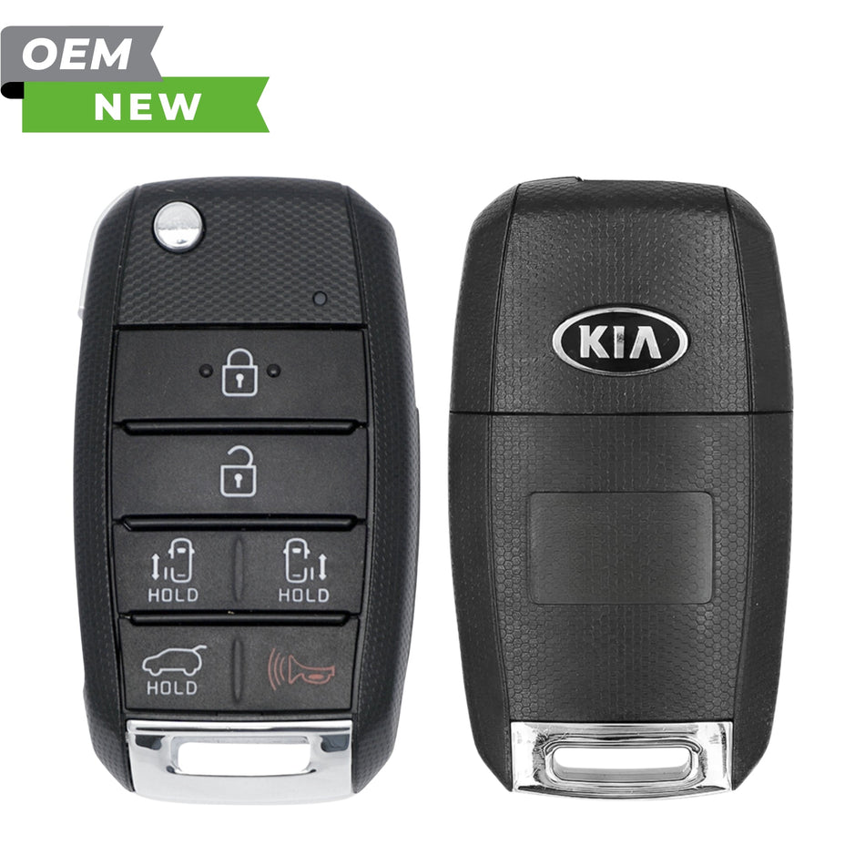 Kia New OEM 2015 - 2018 Sedona Remote Flip Key 6B Hatch/Power Doors FCCID: TQ8 - RKE - 4F21 PN 95430 - A9300 - Royal Key Supply