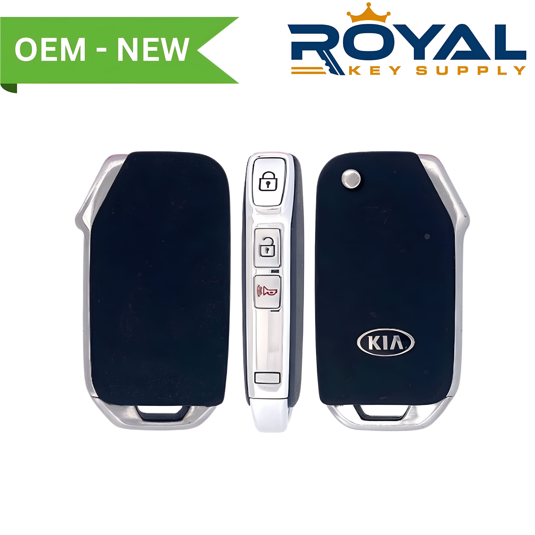 KIA New OEM 2021 - 2023 Seltos Remote Flip Key 3B FCCID: NYOSYEK4TX1907 PN# 95430 - Q5400, 95430 - Q5410 - Royal Key Supply