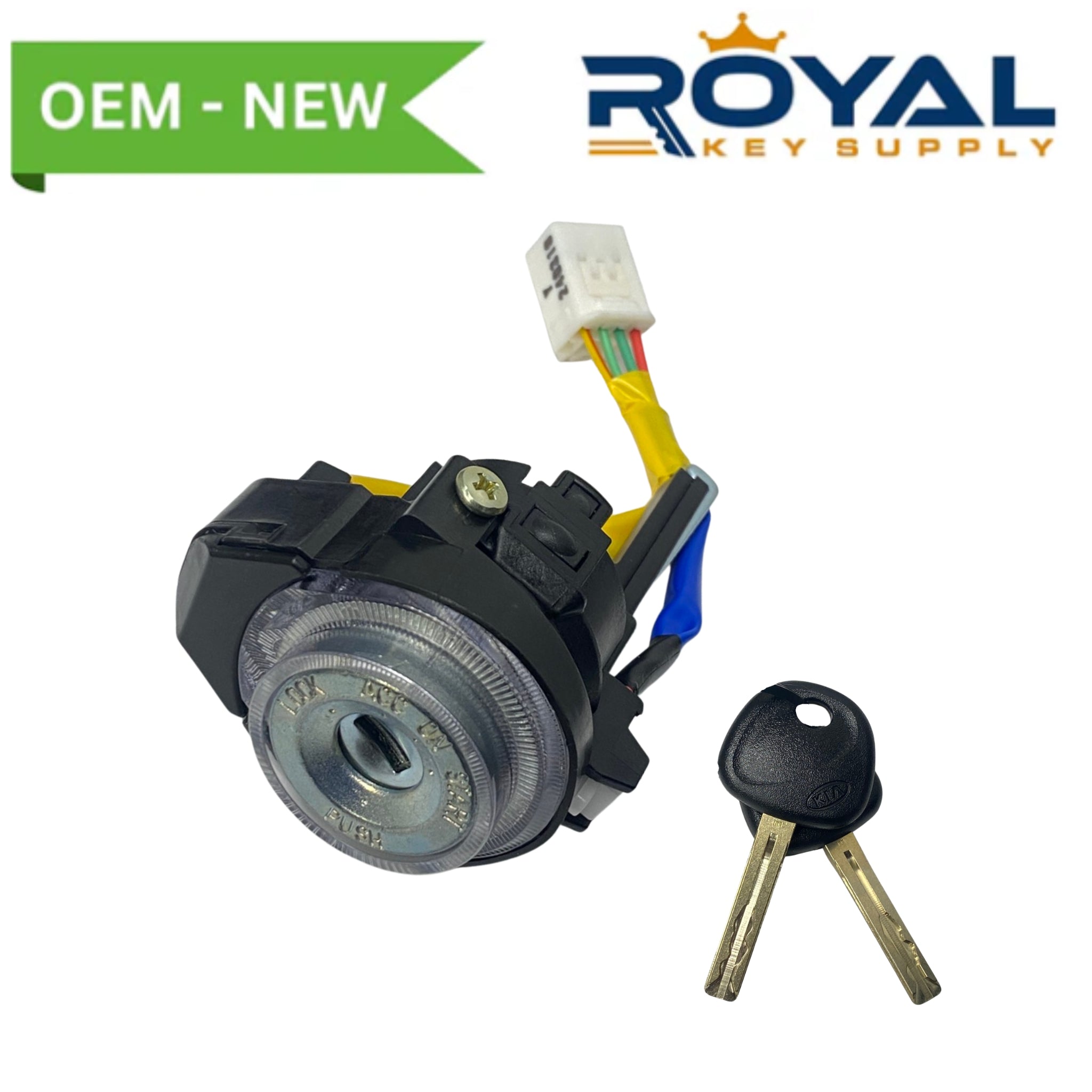 Kia OEM 2014 - 2019 Ignition Lock Cylinder (2 Keys) - PN 81900 - A4D00 - Royal Key Supply