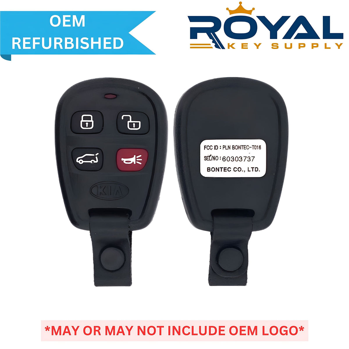 Kia - Refurbished 2004 - 2005 Sorento Keyless Entry Remote 4B Hatch FCCID: PLNBONTEC - T016 PN# 95430 - 3E42 - Royal Key Supply