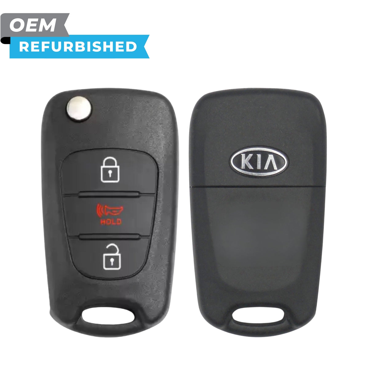 Kia Refurbished 2012-2013 Rio Remote Flip Key 3B FCCID: TQ8-RKE-3F02 PN 95430-1W020 - Royal Key Supply