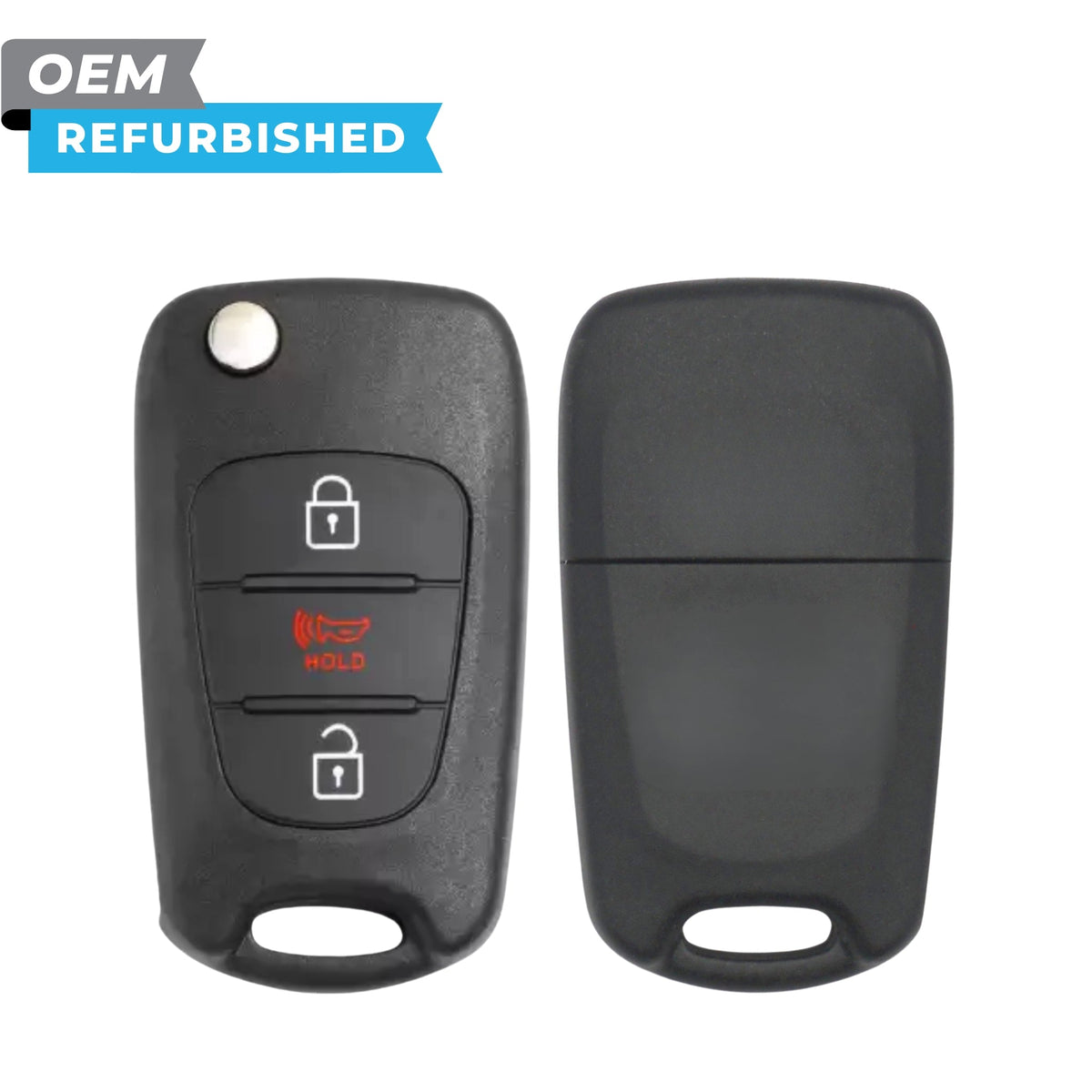 Kia Refurbished OEM 2010-2012 Soul Remote Flip Key 3B (HY15) FCCID: NY0SEKSAM11ATX PN 95430-2K250 - Royal Key Supply