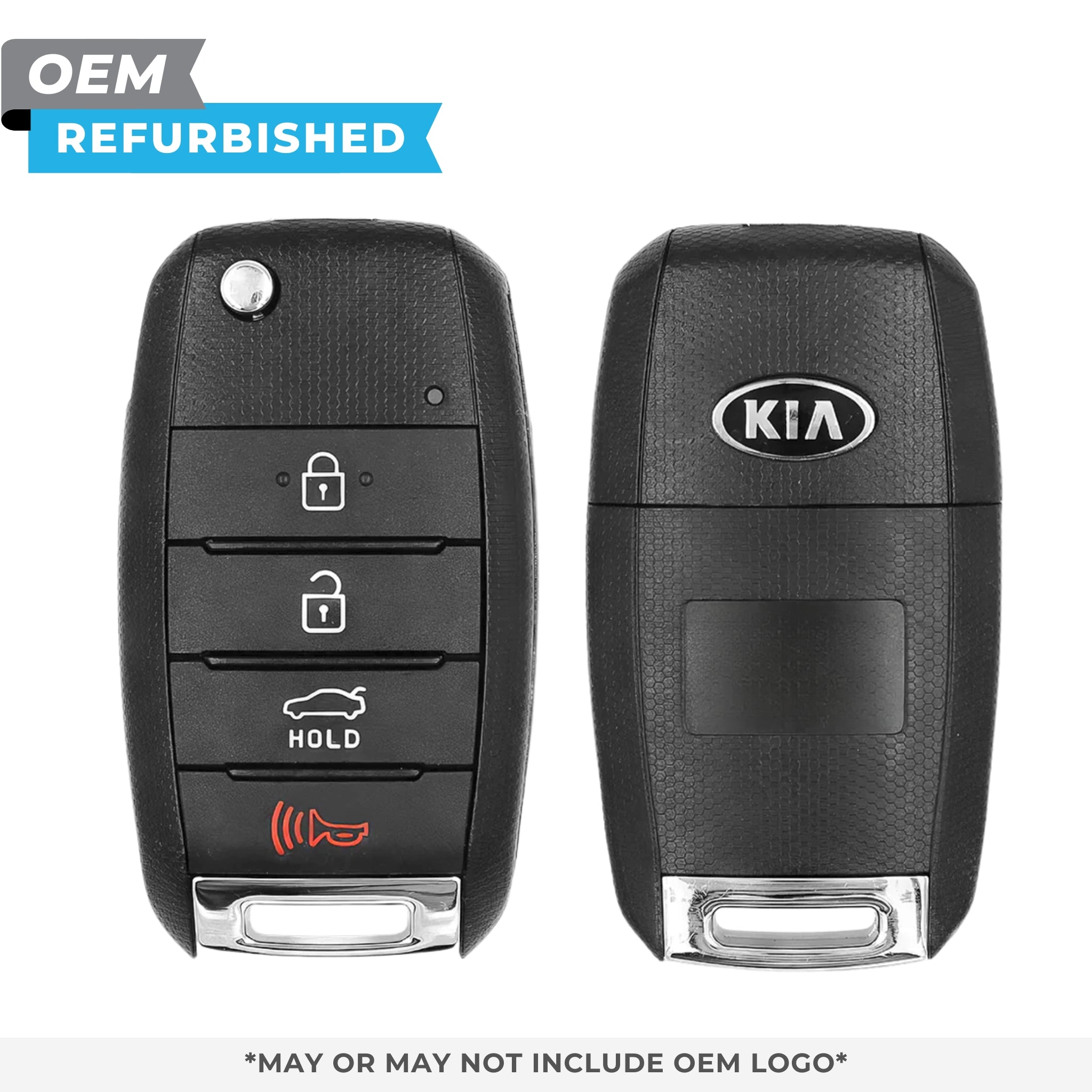 Kia Refurbished OEM 2015 - 2020 Optima Remote Flip Key 4B Trunk FCCID: SY5JFRGE04 (JF 4BT w/ Chip) PN 95430 - D4000 - Royal Key Supply