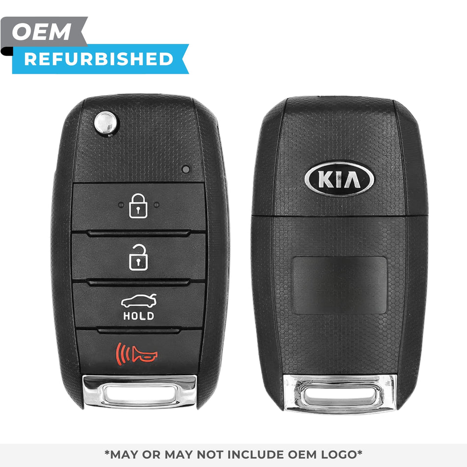 Kia Refurbished OEM 2015 - 2020 Optima Remote Flip Key 4B Trunk FCCID: SY5JFRGE04 (JF 4BT w/ Chip) PN 95430 - D4000 - Royal Key Supply