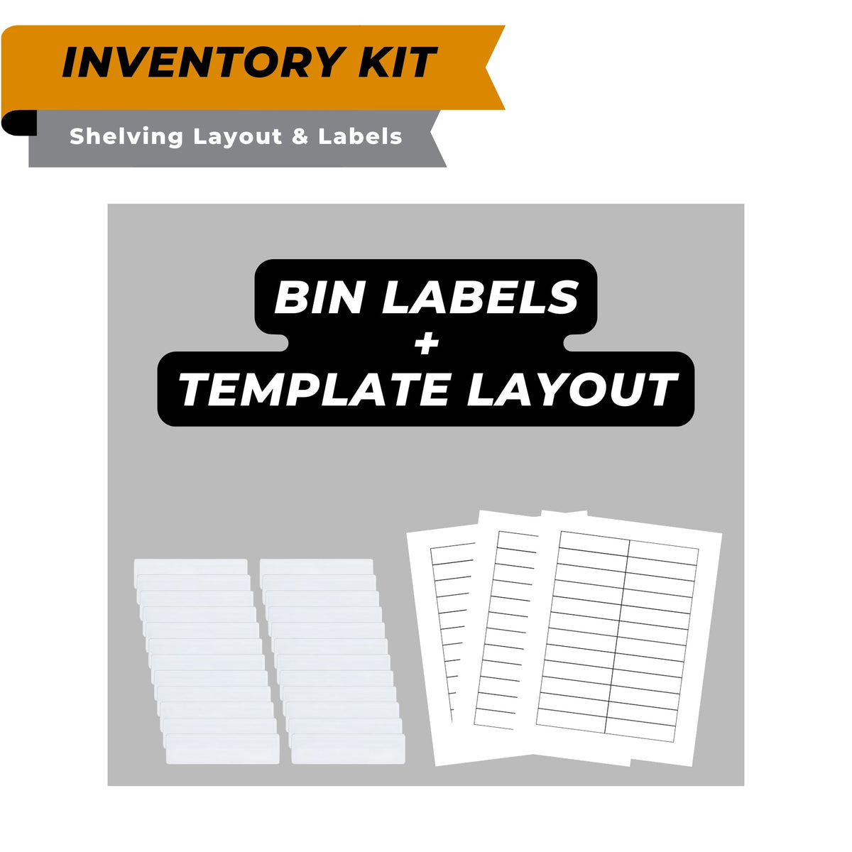 Labeling System for Inventory Management (Includes Labels + Holders) - Royal Key Supply