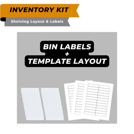 Labeling System for Inventory Management (Includes Labels + Holders) - Royal Key Supply