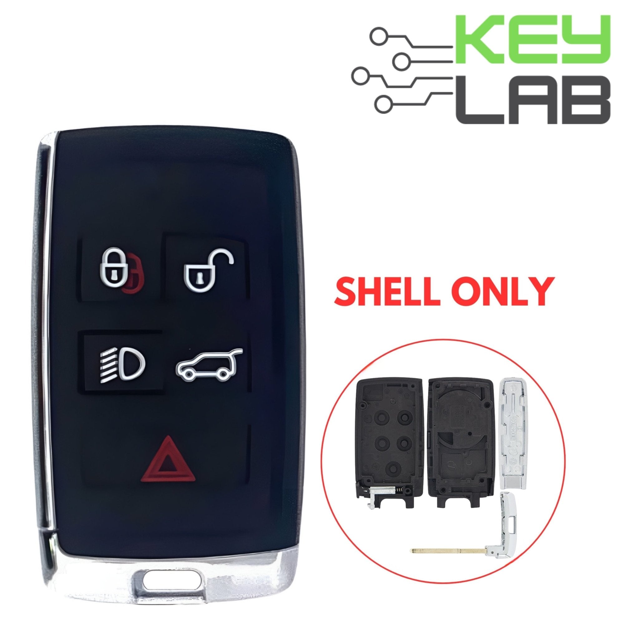 Land Rover 2018 - 2024 Smart Key SHELL for KOBJXF18A - Royal Key Supply