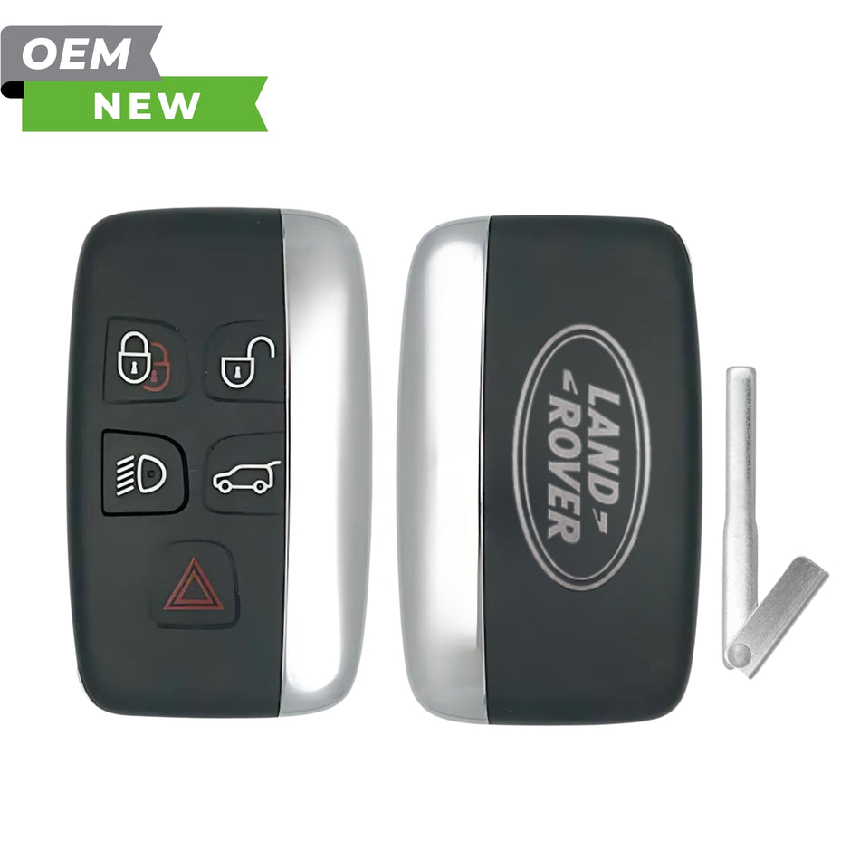 Land Rover New OEM 2012 - 2018 LR2, LR4 Smart Key 5B Lights/Hatch FCCID: KOBJTF10A PN 5E0U30147, CH22 - 15K601 - AB - Royal Key Supply
