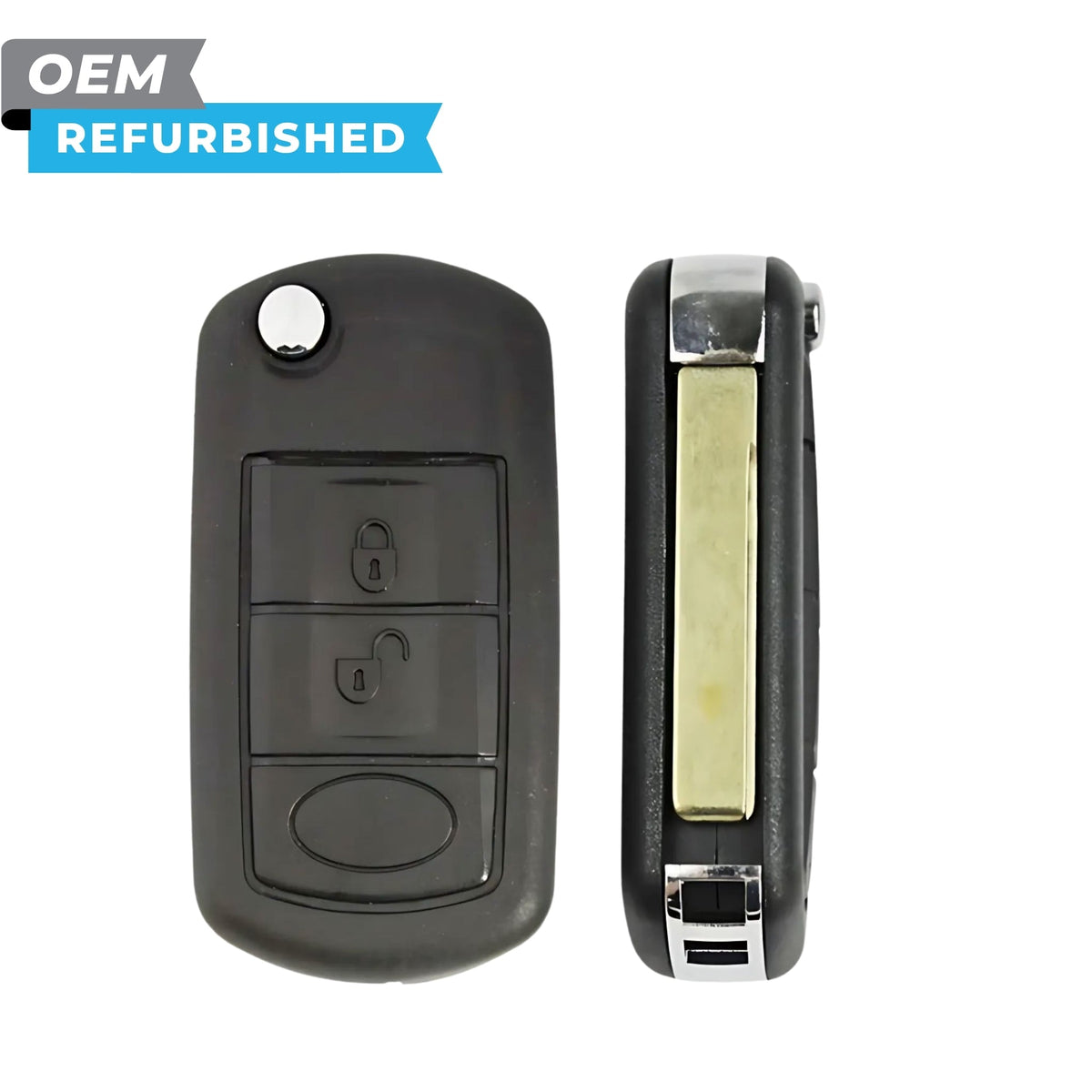 Land Rover Refurbished OEM 2005-2011 LR3, Range Rover Remote Flip Key 2B FCCID: NT8-15K6014CFFTXA PN YWX000071 - Royal Key Supply