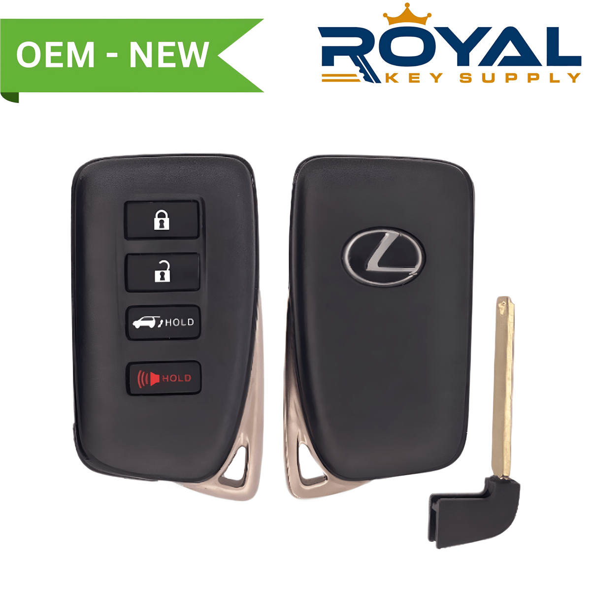 Lexus New OEM 2016 - 2020 RX350 Smart Key 4B Hatch FCCID: HYQ14FBB PN# 89904 - 0E160 - Royal Key Supply