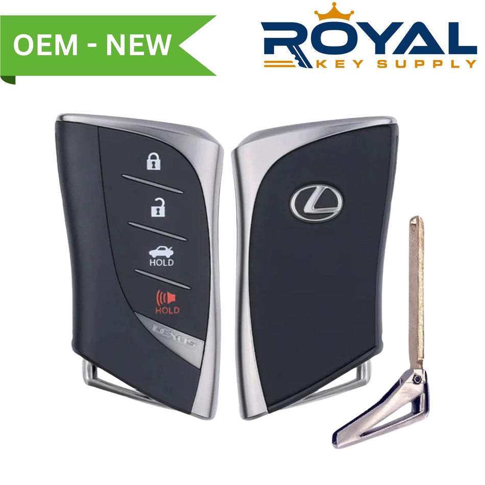 Lexus New OEM 2024 - 2025 UX200, UX250H Smart Key 4B Hatch FCCID: HYQ14FLC PN# 8990H - 76F20 - Royal Key Supply