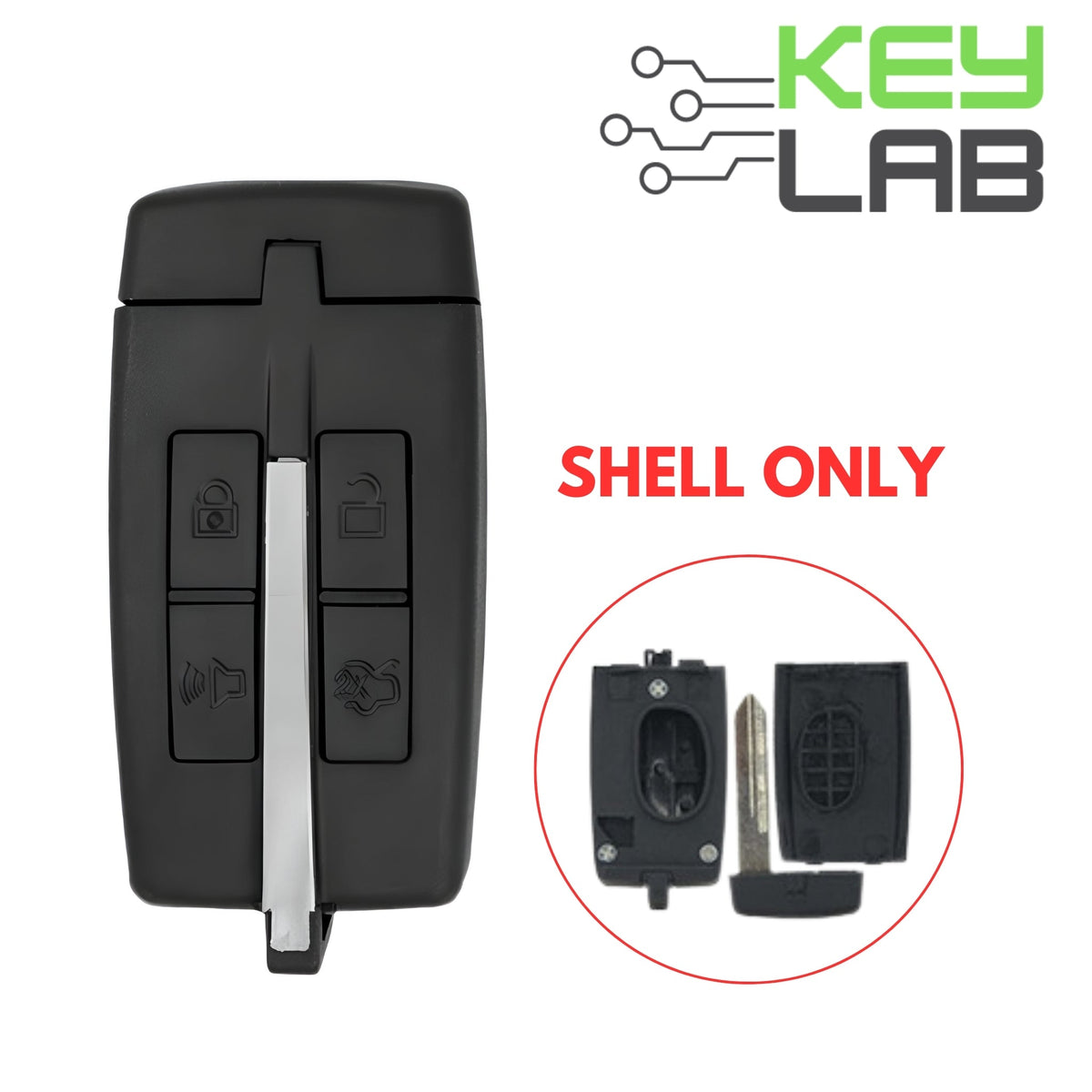 Lincoln 2009 - 2012 Smart Key 4B SHELL for M3N5WY8406 - Royal Key Supply