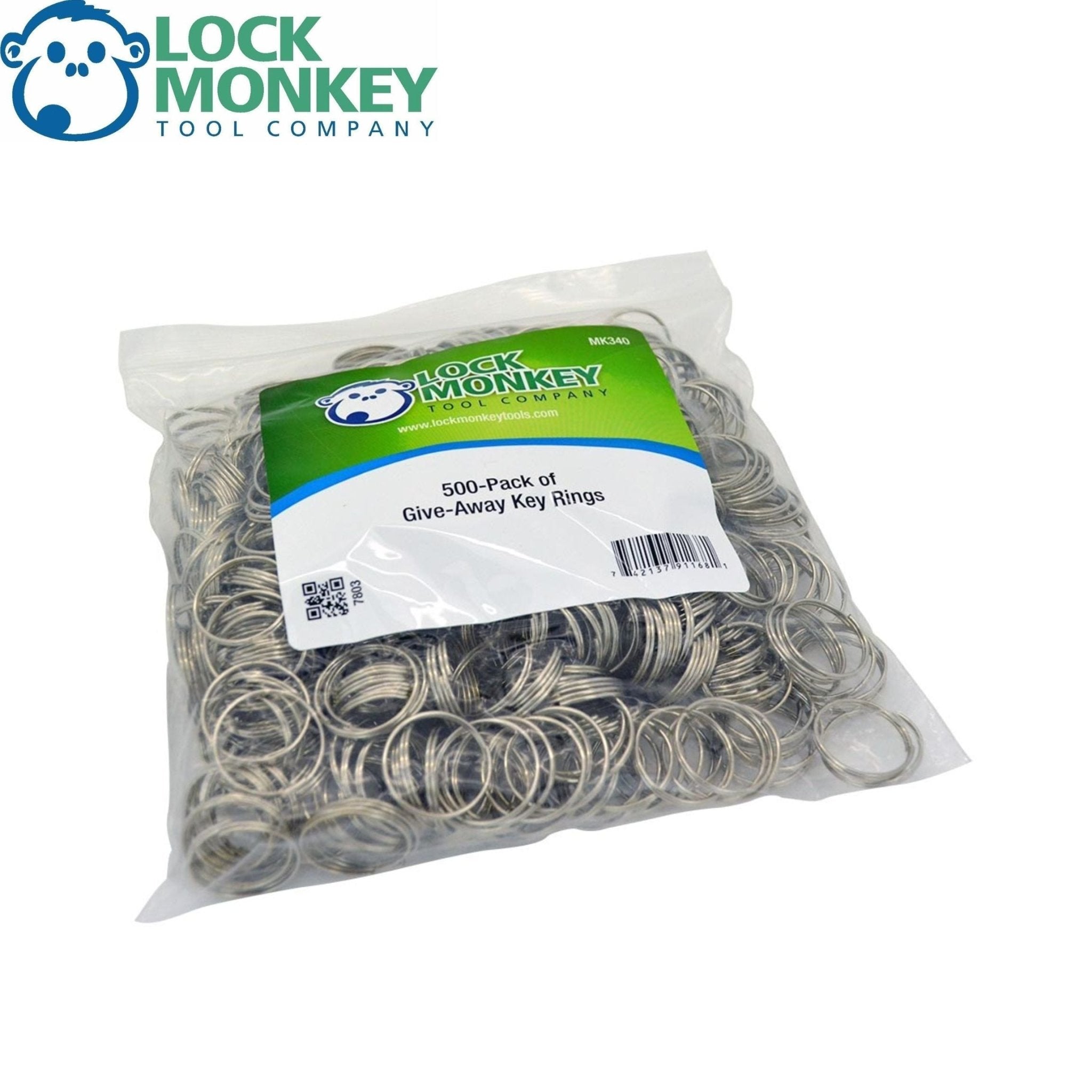 Lock Monkey - 500 Pack of 3/4″ GAK4 Key Rings – Royal Key Supply