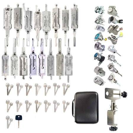 Locksmith Starter Kit - Lishi Practice Set With Locks & Test Keys (Set of 16) - Royal Key Supply