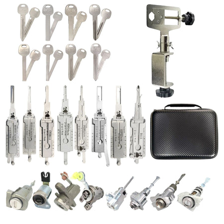 Locksmith Starter Kit - Lishi Practice Set With Locks & Test Keys (Set of 8) - Royal Key Supply