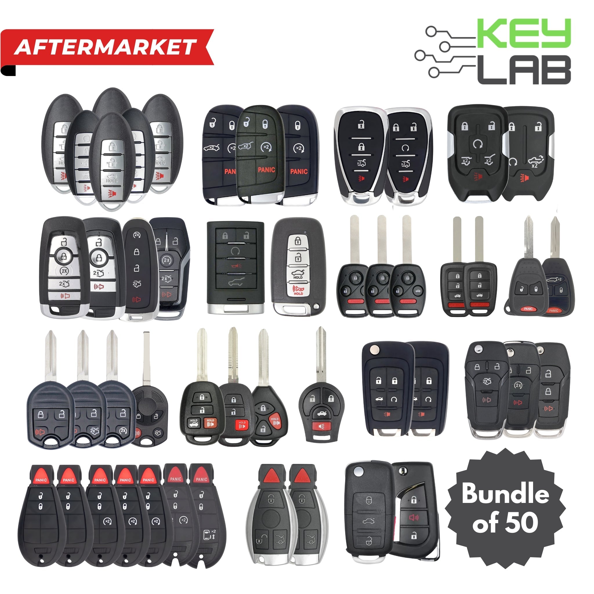 Locksmith Starter Kit - Ultimate Key Pack (Bundle of 50) - Royal Key Supply