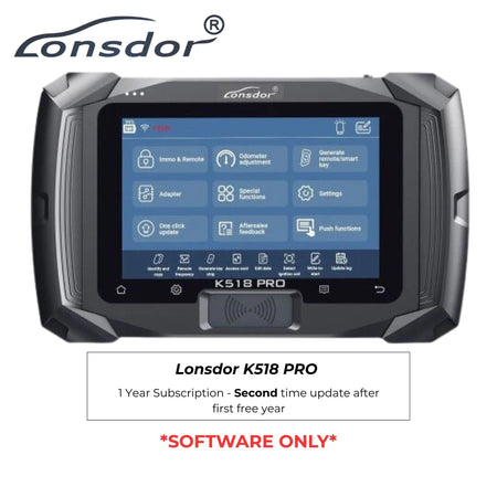 Lonsdor K518 PRO Second - Year Update Subscription (After Initial Free Year) – Device Sold Separately - Royal Key Supply