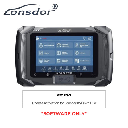 Lonsdor License Activation - Mazda (For Lonsdor K518 Pro FCV) - Royal Key Supply