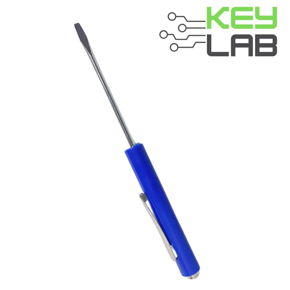 Flat Head Screwdriver With Magnetic Base And Pocket Clip (3.2mm) - Royal Key Supply