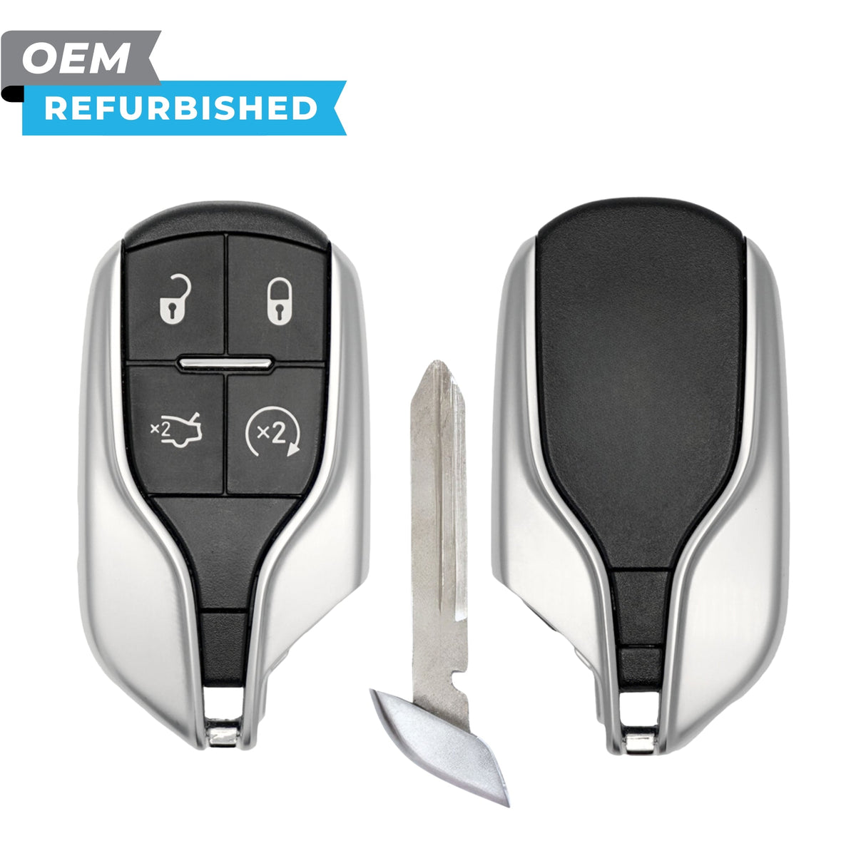 Maserati Refurbished 2014-2016 Ghibli, Quattroporte, Levanti Smart Key 4B Trunk/Remote Start FCCID: M3N-7393490 PN 5923336 - Royal Key Supply