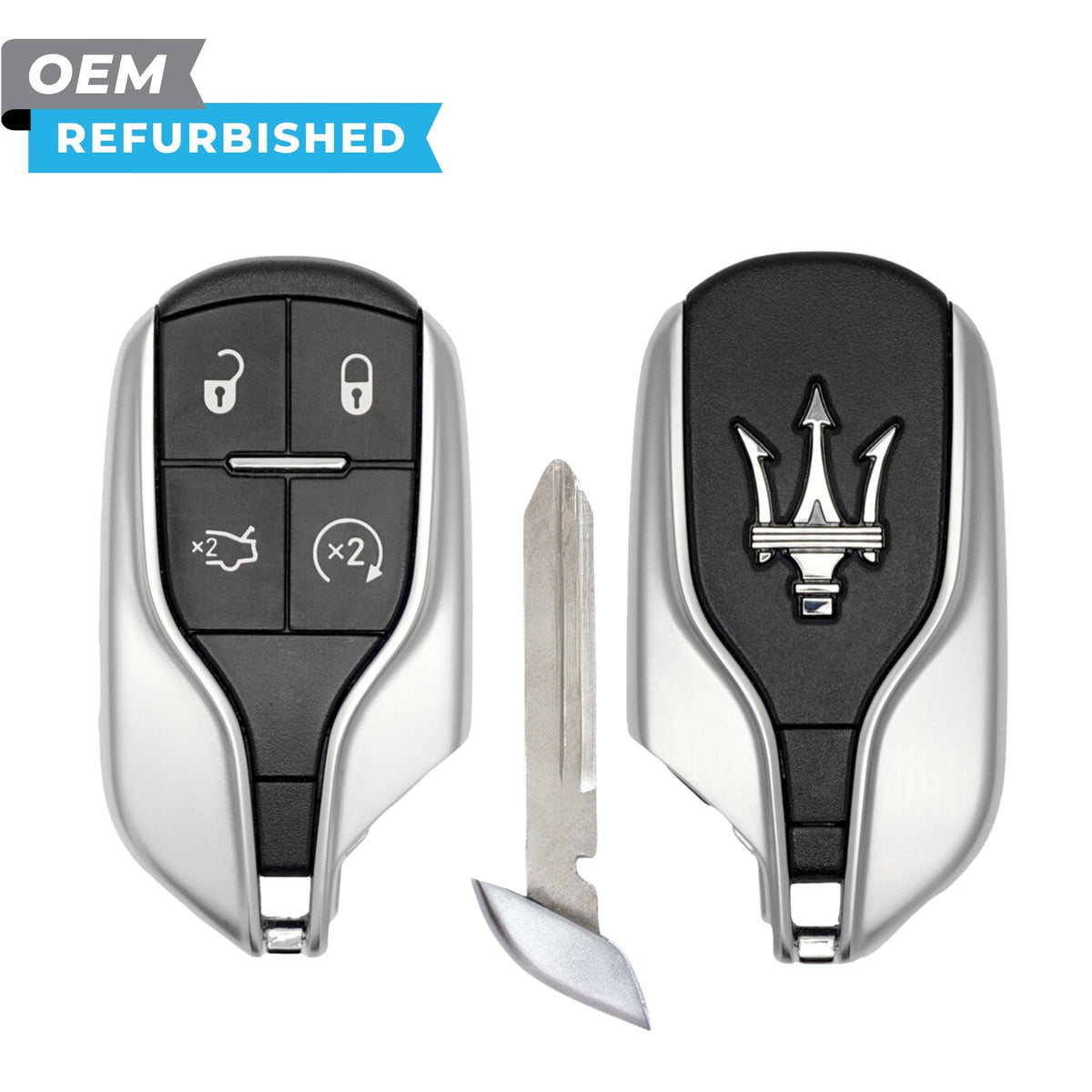 Maserati Refurbished 2014-2016 Ghibli, Quattroporte, Levanti Smart Key 4B Trunk/Remote Start FCCID: M3N-7393490 PN 5923336 - Royal Key Supply