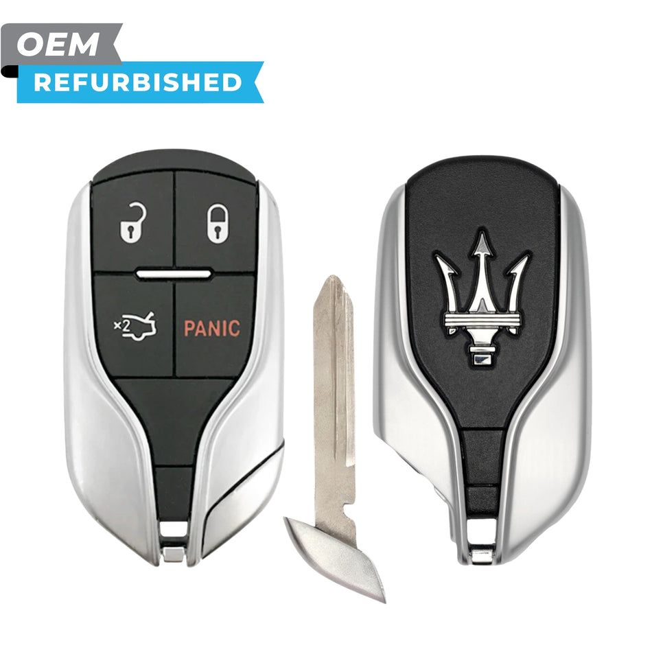 Maserati Refurbished 2014-2016 Ghibli, Quattroporte Smart Key 4B Trunk FCCID: M3N-7393490 PN 5923545 - Royal Key Supply