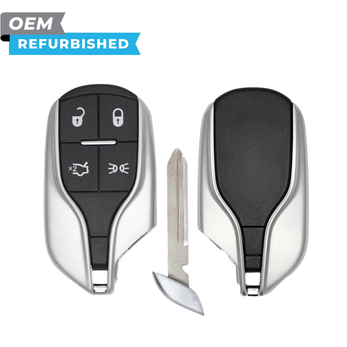 Maserati Refurbished 2014-2016 Ghibli, Quattroporte Smart Key 4B Trunk/HIGH-BEAM FCCID: M3N-7393490 PN 670019938 - Royal Key Supply