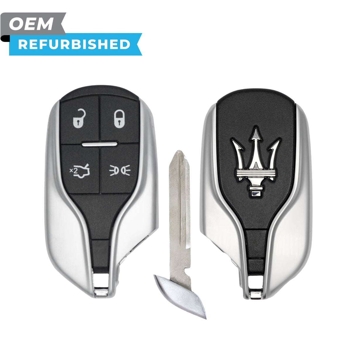 Maserati Refurbished 2014-2016 Ghibli, Quattroporte Smart Key 4B Trunk/HIGH-BEAM FCCID: M3N-7393490 PN 670019938 - Royal Key Supply