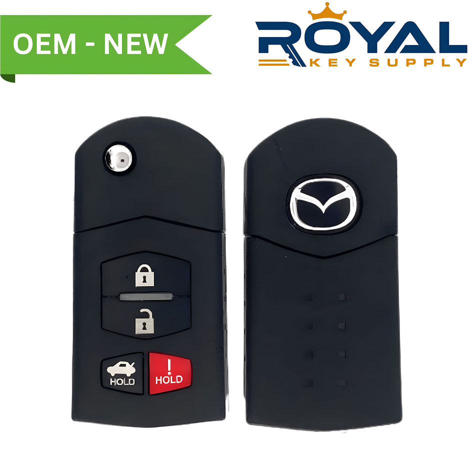 Mazda New OEM 2006 - 2008 Mazda 6 Remote Flip Key 4B Trunk FCCID: KPU41788 PN# GP7A - 67 - 5RYB - Royal Key Supply