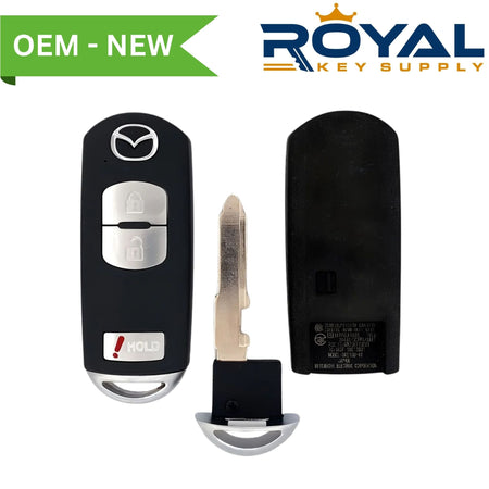 Mazda New OEM 2012 - 2018 Mazda 3, CX - 3, CX - 5, CX - 9 Smart Key 3B FCCID: WAZSKE13D01 PN# KDY3 - 67 - 5DY - Royal Key Supply