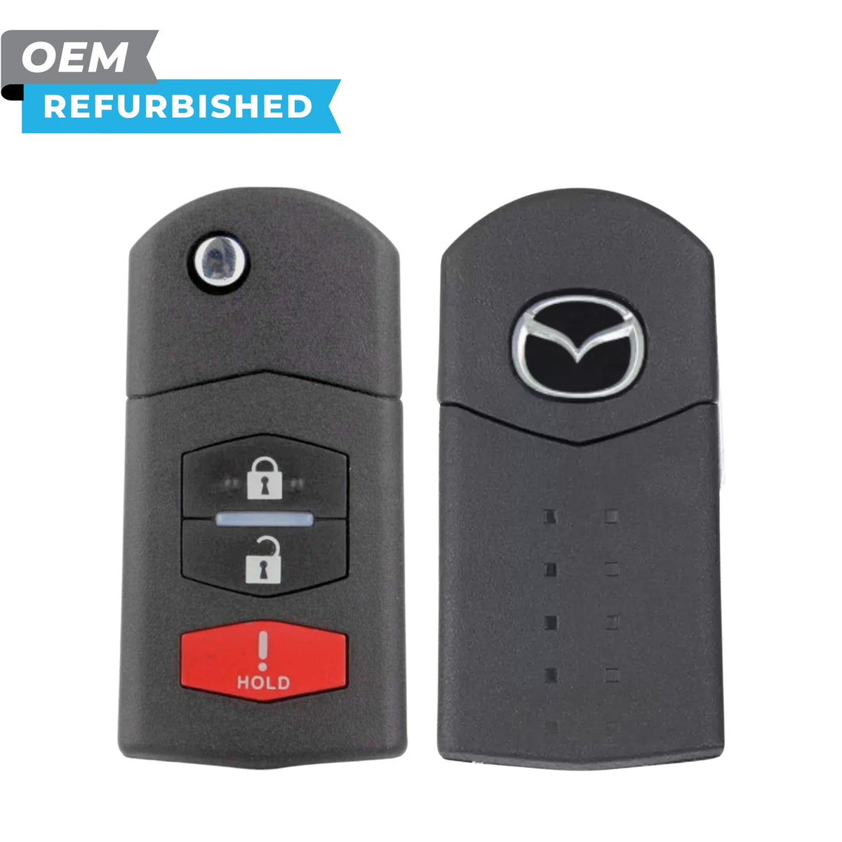 Mazda Refurbished 2005-2015 CX-7, CX-9, Mazda 2/3/5 Remote Flip Key 3B FCCID: BGBX1T478SKE125-01 PN CC43-67-5RYC - Royal Key Supply