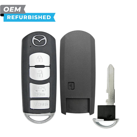 Mazda Refurbished 2009-2013 Mazda 3 Smart Key Remote 4B Trunk FCCID: WAZX1T768SKE11A03 PN BBY2-67-5RY - Royal Key Supply