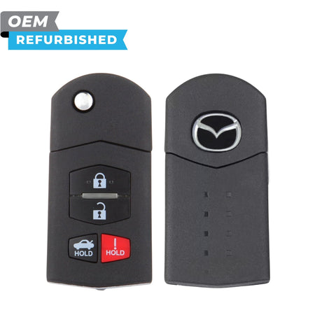 Mazda Refurbished 2009-2015 Mazda 3/6, Miata MX 5 Remote Flip Key 4B Trunk FCCID: BGBX1T478SKE125-01 PN BBM4-67-5RY - Royal Key Supply