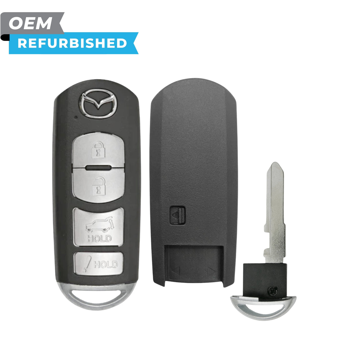 Mazda Refurbished 2010-2015 CX-7, CX-9 Smart Key Remote 4B Hatch FCCID: WAZX1T768SKE11A04 PN TEY1-67-5RY - Royal Key Supply